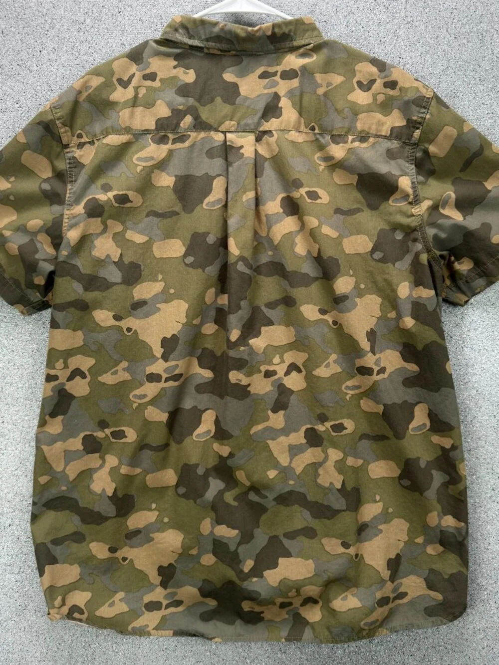 The North Face Baytrail Pattern Shirt NF0A48VC Men's XL Short Sleeve Camo Green
